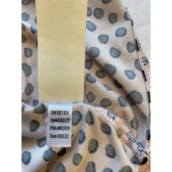 Kate Spade New York Womens M Pajama Set Polka Dot Sleeveless Top & Pants Artsy - Picture 6 of 14